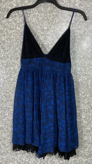 Urban Outfitters Sparkle & Fade Blue Y2K Punk Princess Dress - Size Medium Prom thumbnail 1