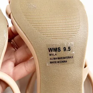 Dolce Vita Strappy Square Toe Myla Block Heel Sandals Tan Beige 9.5 thumbnail 3
