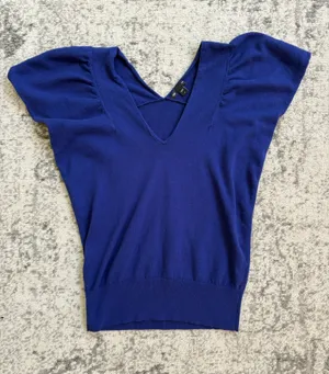 Gap V-Neck knit short sleeve top thumbnail 1