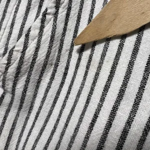 Definitions d.jea‎ Womens Medium Striped Linen Blend Wide Leg Pants Black White thumbnail 7