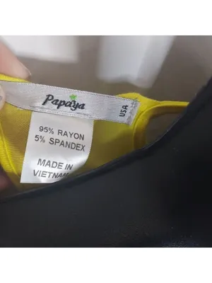 Papaya Halter Neck Fit and Flare Yellow Dress Small thumbnail 5