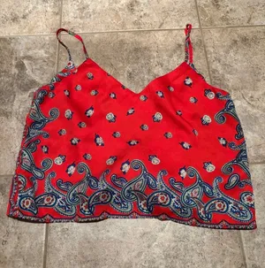 superdown Red Paisley Tank thumbnail 1