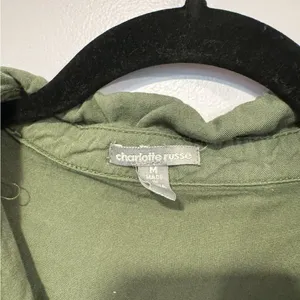 Green‎ Charlotte Russe button down thumbnail 2