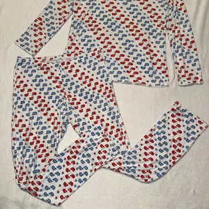 Roller Ravbit Limited Edition Red White Blue Moby Whale Pajama Set size Medium thumbnail 5
