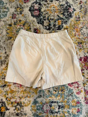 Ann Taylor Cream Cotton Bermuda Shorts thumbnail 6