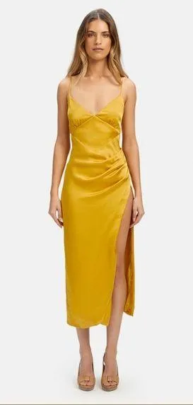 NWT BARDOT SEKA MIDI DRESS IN SUNSET Size 2 thumbnail 1