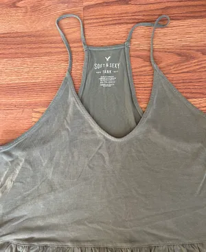 American Eagle Army Green Tank Top thumbnail 2