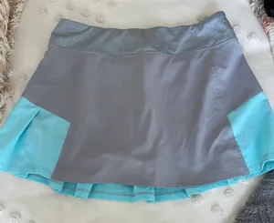 Grey And Blue Tennis Skirt thumbnail 4