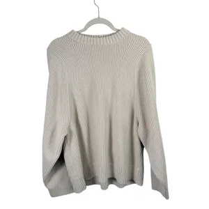 Lululemon Cotton Blend Crewneck Ribbed Sweater Bone Chunky Casual Womens Medium thumbnail 2