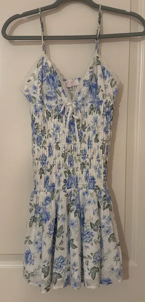 Isabelle's Cabinet Blue and white floral dress thumbnail 1