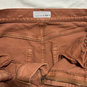 LOFT Rust Denim Jeans thumbnail 9