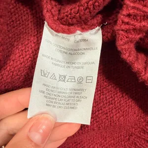 Anthropologie Maeve Burgundy Red High Neck Sweater Tank Top Textured Knit Shell thumbnail 9