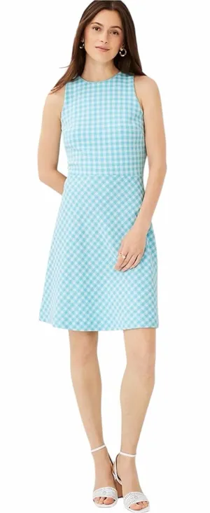 Ann Taylor Sleeveless Gingham Dress thumbnail 1