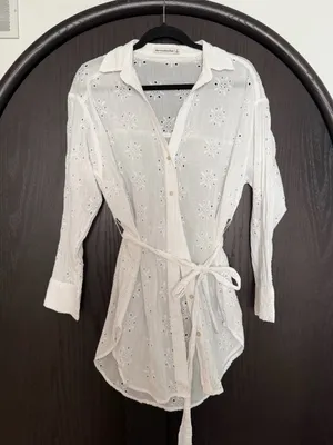 Abercrombie Eyelet Shirt Dress thumbnail 1