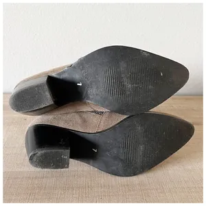 Anthropologie Matisse Frankie Asymmetrical Suede Zip Ankle Bootie thumbnail 6