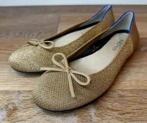 Rothy's Shimmer Goldstone Ballet Comfy Flats, Size 5 thumbnail 1