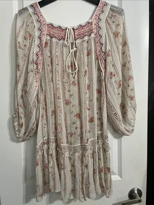 Free People Ivory Dance Magic Tunic Size Large thumbnail 12