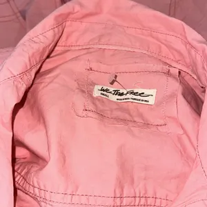 NWOT FREE PEOPLE Freya Poplin Tunic Button Down Blouse Pink thumbnail 9