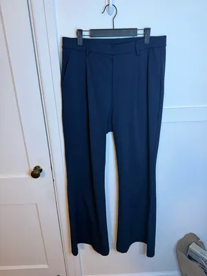 Halara DayStretch Navy Blue High Waisted Pocket Work Flare Pants thumbnail 5