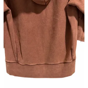 Free‎ People West Track Distressed Hoodie Brown Women's Size Small thumbnail 6