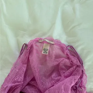 Victorias Secret Sheer Lace Slip Dress Floral Pink See Through Sexy thumbnail 7