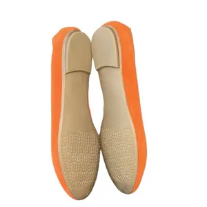 Violet and Red Orange Slip on Flat Shoe(Size 8.5M) Orange thumbnail 4