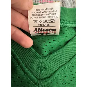 Athletic Works Alleson Athletic Green Mesh Football Jersey | Youth L/XL Fits Women’s Small thumbnail 5
