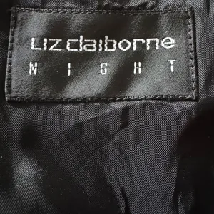 Vintage Liz Claiborne Night Black‎ Beaded Cocktail Dress Size 8 thumbnail 7