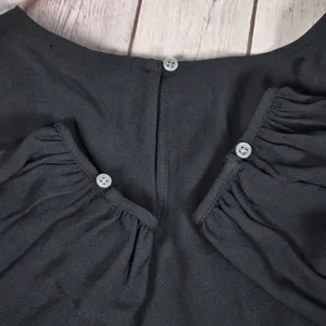 J. Crew Shirred-waist‎ top in viscose crepe Black 10 NWT thumbnail 6