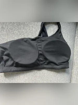 lululemon athletica Asymmetrical One-Shoulder Sports Bra - Black EUC size 10 thumbnail 5