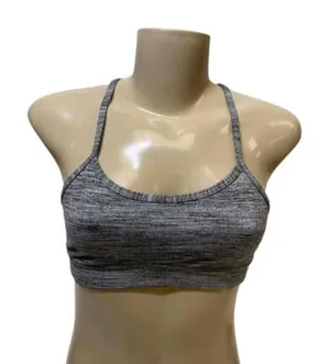 Lululemon Flow Y Sports Bra Grey Size 4 thumbnail 1