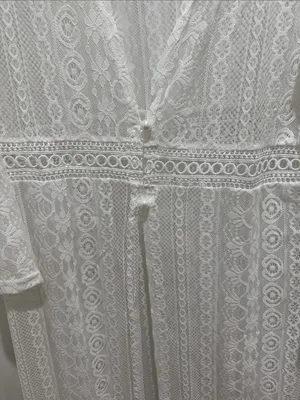 As Rose RichWhite Lace Cover up White Size L thumbnail 2