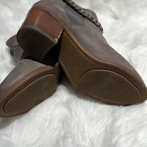Sperry braided booties, grey‎ leather, size 8 thumbnail 10