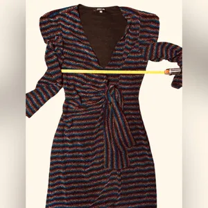 Sugar Lips Sparkle Wrap Special Occasion Dress‎ Women’s Size Medium Multicolored thumbnail 6