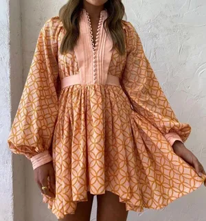 Puff Sleeve Dress thumbnail 1