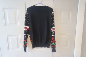 Primark deadpool ugly Christmas sweater in black, red and white size medium. thumbnail 8