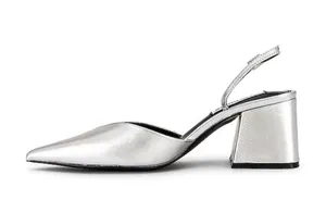 BRAND NEW IN BOX Steve Madden Courtnie Sling Back in Silver, Size 8 thumbnail 3