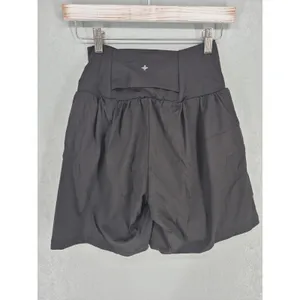 Halara Womens Athletic Shorts Black Crossover Waistband Softlyzero Airy M thumbnail 3