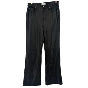Pistola Stevie High Rise Wide Leg Pants Slate Black Faux Vegan‎ Leather Size 28 thumbnail 3