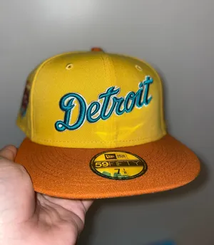 New Era Myfitteds Detroit tigers script logo size 7 1/8 brand new sold out thumbnail 2