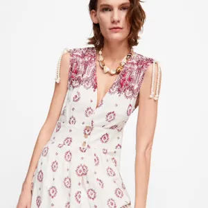 NWT ZARA Printed Embroidered Tunic Dress Bloggers Fav thumbnail 5