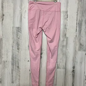 Saski Collection High Waist Full Length Leggings Womens Large Pastel Baby Pink thumbnail 4