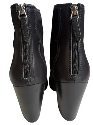 EUC Dolce Vita Leather Noraya Western Heeled Boots Black Size 7.5 thumbnail 4