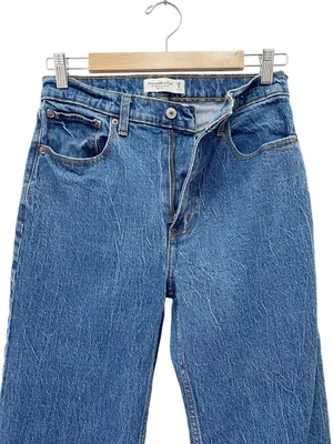 Abercrombie & Fitch 90s Relaxed Jeans 28 6R High Rise Straight Leg Medium Wash thumbnail 5