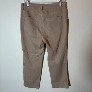 J. Jill Denim High-Rise Straight-Leg Ankle Pants‎ Size 10 Taupe Beige Utility thumbnail 5