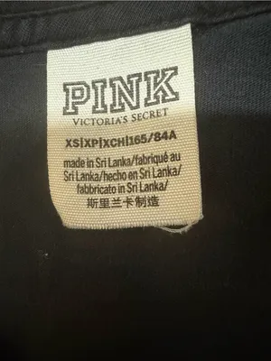 PINK Victoria's Secret Black Long-Sleeve Pocket Tee with White Logo thumbnail 6