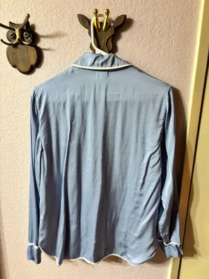 Aerie Off-Duty Satin Piping Shirt thumbnail 2
