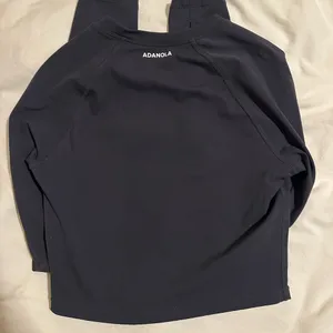 Adanola Blue/Grey Long Sleeve Crop Top thumbnail 3