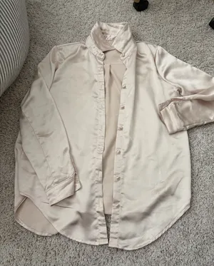 Princess Polly Silk Button Down Shirt thumbnail 1