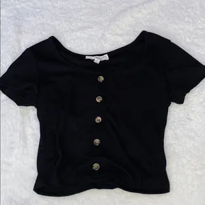 Hippie Rose Ribbed Button Top thumbnail 1